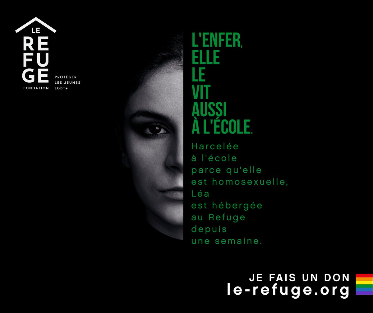 Comme Léa, des centaines de jeunes #LGBT+ 🌈 sont hébergé·e·s chaque année par #LeRefuge.

À l'approche de l'hiver, ces jeunes ont plus que jamais besoin de nous !

👉 Je fais un don sur le-refuge.org/don 💙