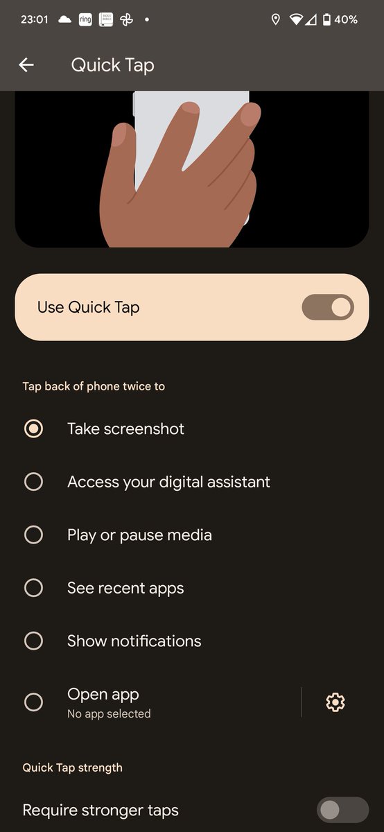 TechFreeway's tweet photo. Who else has discovered #QuickTap on their #Pixel6 / #Pixel6Pro? https://t.co/2VJtmwEseT