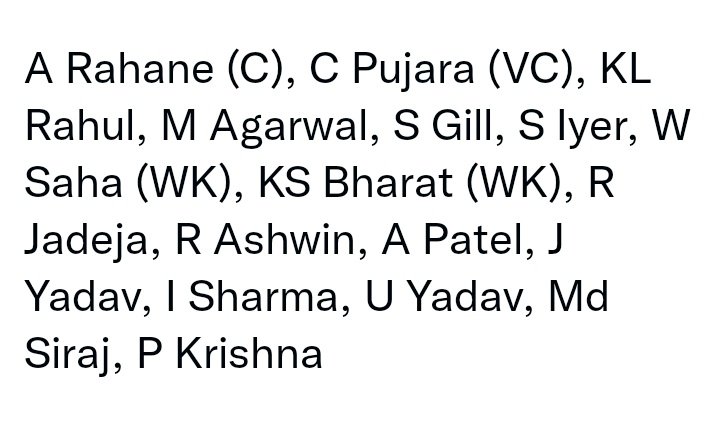 benudhar007's tweet photo. So @imVkohli  gonna join the squad in the 2nd test... 😳😳
#TeamIndia test squad against NZ. 
#INDvsNZ #BCCI #test https://t.co/KwVrgTfCGR