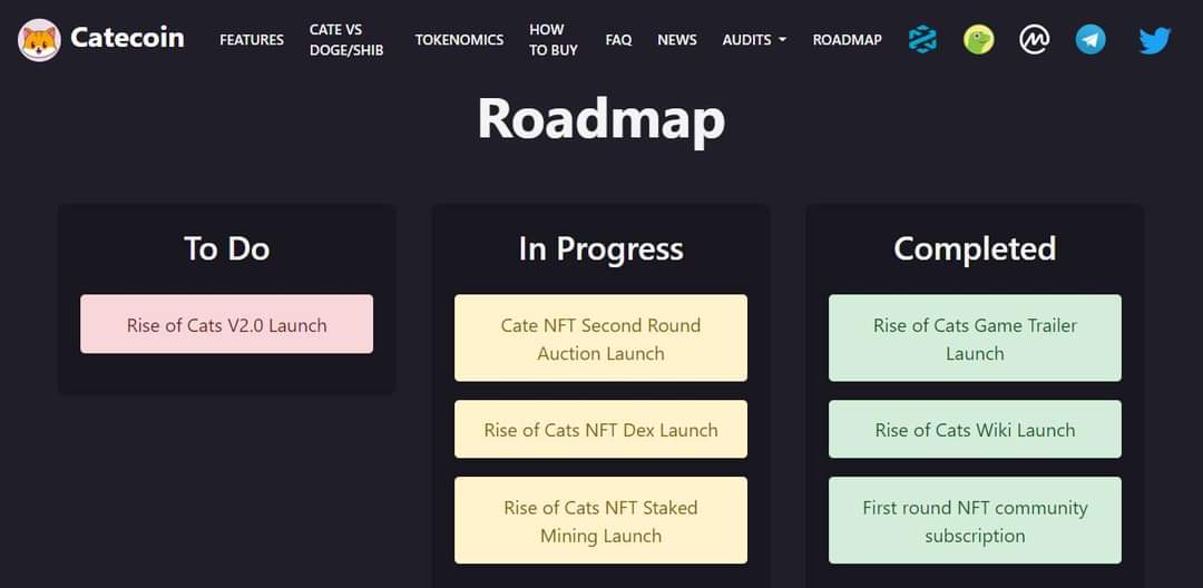 CatecoinMusk's tweet photo. #CATECOIN ROADMAP 😻 https://t.co/ZUzUjpyCrI