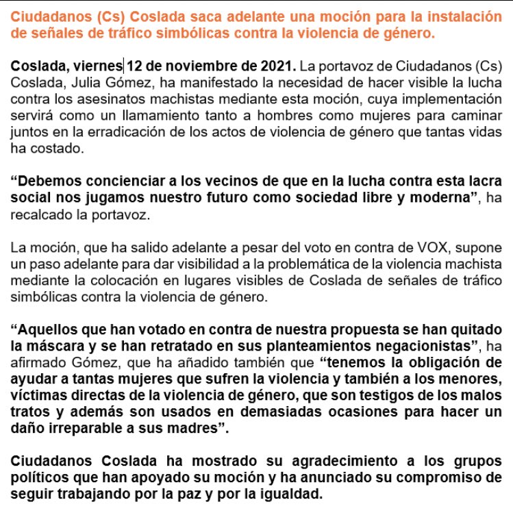 Ciudadanos Coslada tweet media