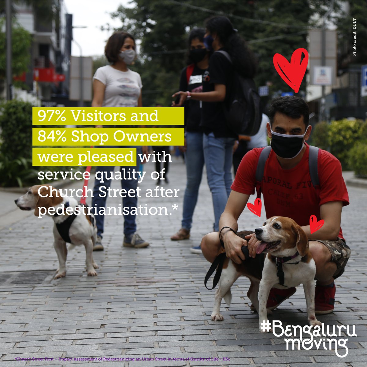BengaluruMoving's tweet photo. Pedestrianisation makes visitors and shop owners happy!
Would you enjoy more pedestrian-only roads in Bengaluru?
#Bengalurumoving #Churchstreetfirst #pedestrianisation #sustainableMobility #Bengaluru https://t.co/DH40X001Gn