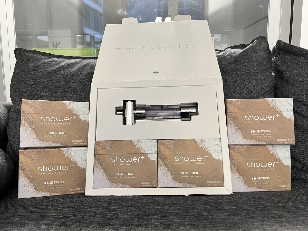 AxelTelzerow's tweet photo. Heute auf der #Testcouch:
Die Salzdusche Shower+ soll gestresste Haut gut tun und etwas Urlaubsfeeling in die Duschkabine bringen. Ob‘s klappt, demnächst bei @IMTESTMagazin https://t.co/FiuiECPBnY