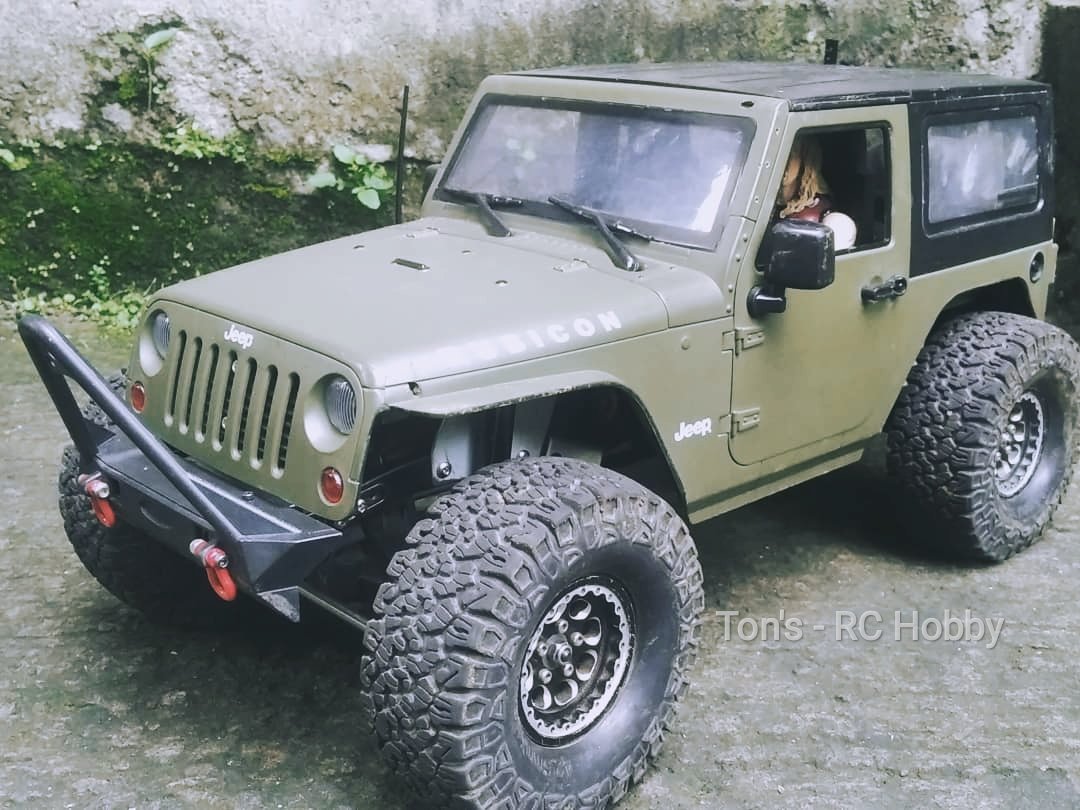TintonNovarudin's tweet photo. My JK Army rig, basic build from Axial SCX10i. 
#axialscx10i #axialracing #jkwrangler https://t.co/ECFzTVgNWR