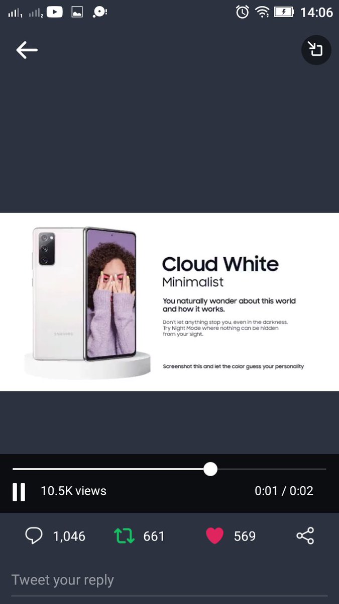 Girilan_'s tweet photo. @samsungID White is a simple color, compact, and Timeless. And that's really made my personality. And @samsungID successfully made the definition of white to an epic #Galaxy20FE
So.. Get your own personality @MochammaL @abdllhadzka @rhtisabm #BeFunatic #GalaxyS20FE https://t.co/ZaQJVk9G37