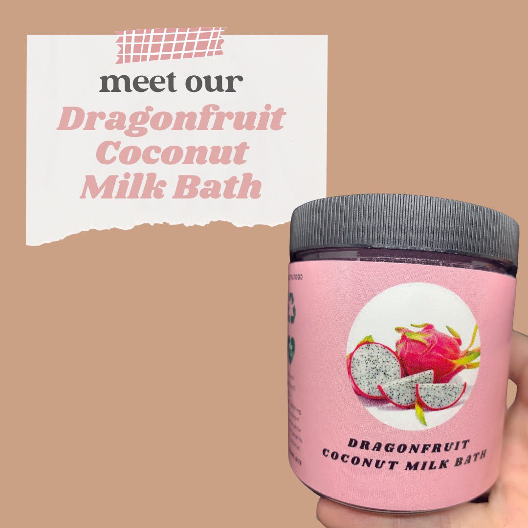 ogdazzlellc's tweet photo. High in vitamins and antioxidants, Our Dragonfruit Coconut Milk Bath is soothing, nourishing, and hydrating. It delivers a truly vibrant bathing experience while reaping all of the benefits of dragonfruit + coconut milk! 🥥💖 ⤵️

https://t.co/LHn6uxOBJO

#smallbusiness #shopsmall https://t.co/VX3GKv8rLV