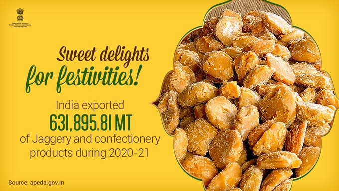 More than 70% of the total world #Jaggery produce in India.

As the major producer of Jaggery, the country has recognized as one of the leading traders and exporters of Jaggery to the world. DOCGOI 

#DeptofCommerce
#feed #feedexports #feedstartup