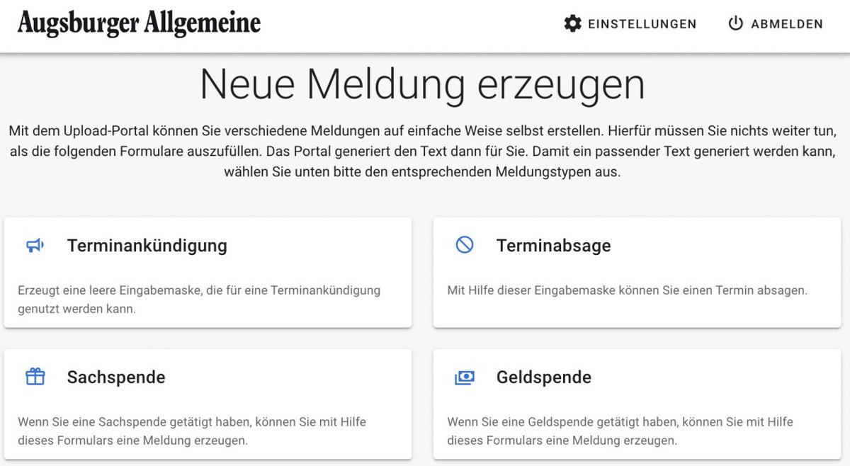 ydillinger's tweet image. #Roboterjournalismus ist nicht neu. Uploadtools gibt&apos;s auch schon. Wir versuchen, beides neu zu denken &amp;amp; zu kombinieren. Der 🤖 soll Vereinen &amp;amp; Redaktionen konkret helfen. Infos zu „Roboterjournalismus as a service&quot; ➡️ yannickdillinger.de/post/667557058…. Feedback willkommen! #transformation
