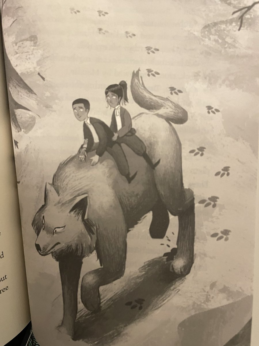 vashti_hardy's tweet photo. @HTAClassMurfin I found the picture of Tuyok in the USA edition of Brightstorm for you. By @georgermos 🐺 ❄️  happy Friday crew! https://t.co/sblExw2eyo