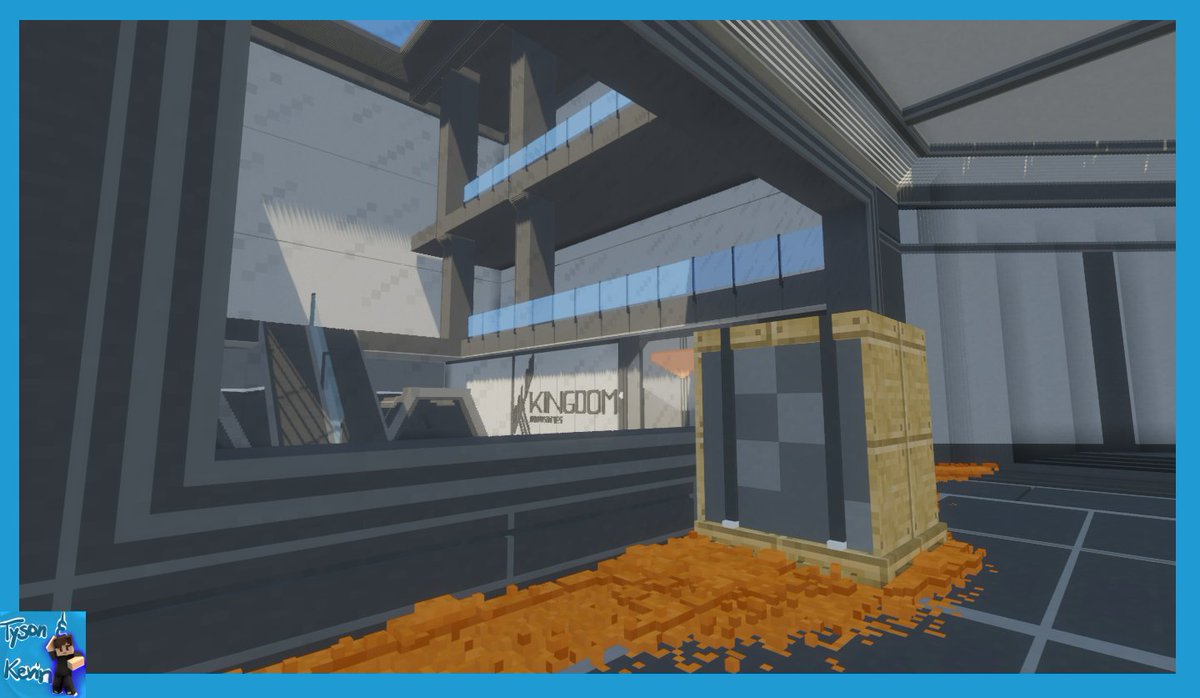 TysonAndKevin's tweet photo. Progress pictures on the Fracture map Attacker A site #minecraft #chiselandbits #minecraftbuilds #VALORANT https://t.co/M3ukhL3G8G