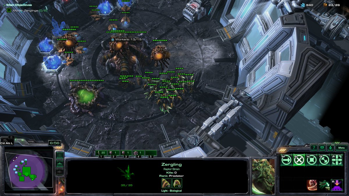 ItSVOJ's tweet photo. Had some spare time and wanted to do the HotS campaign. For some reason in a New Campaign my zerglings are already raptor strain... https://t.co/j7fScEdkZr