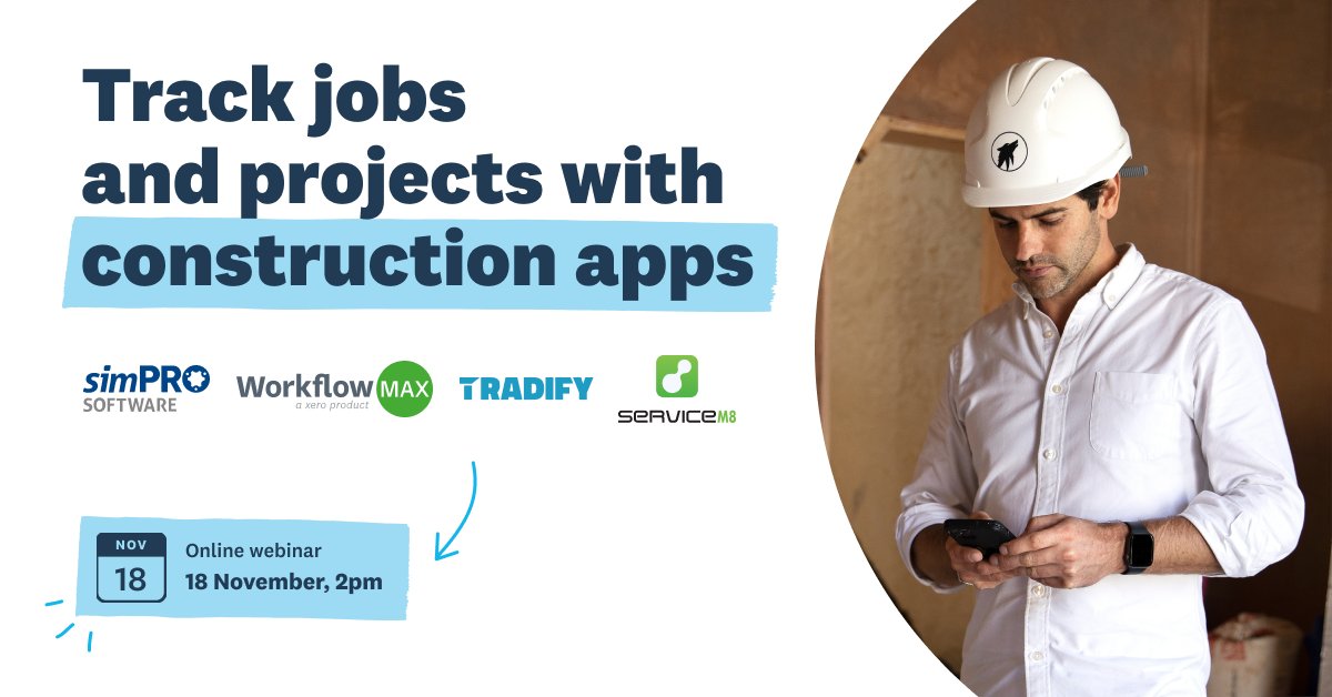 Looking forward to chatting job management &amp; giving a demo in <a href="/Xero/">Xero</a> UK’s webinar 2pm GMT Thursday. For any bookkeepers &amp; accountants looking at app advisory, this’ll be a great introduction to solutions for trades, service &amp; construction industries — bit.ly/30eA8tc