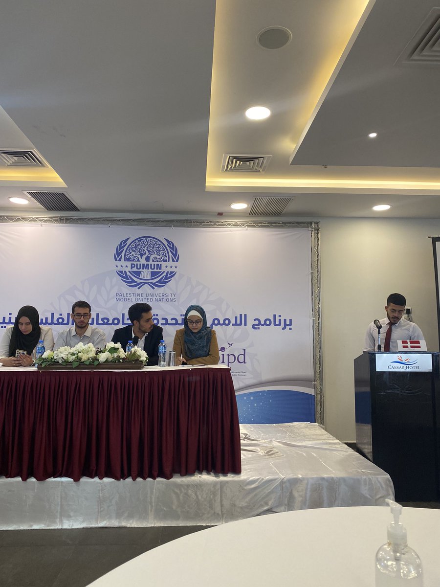 Barahmeh's tweet photo. For the last three years at @rabetbypipd we have been running a Palestinian University Model United Nations with @KAS_Palestine. Today the students are participating in a conference tackling a global response to Covid. Inspired and in awe of the talent Palestine produces. https://t.co/XXD60wjTt4