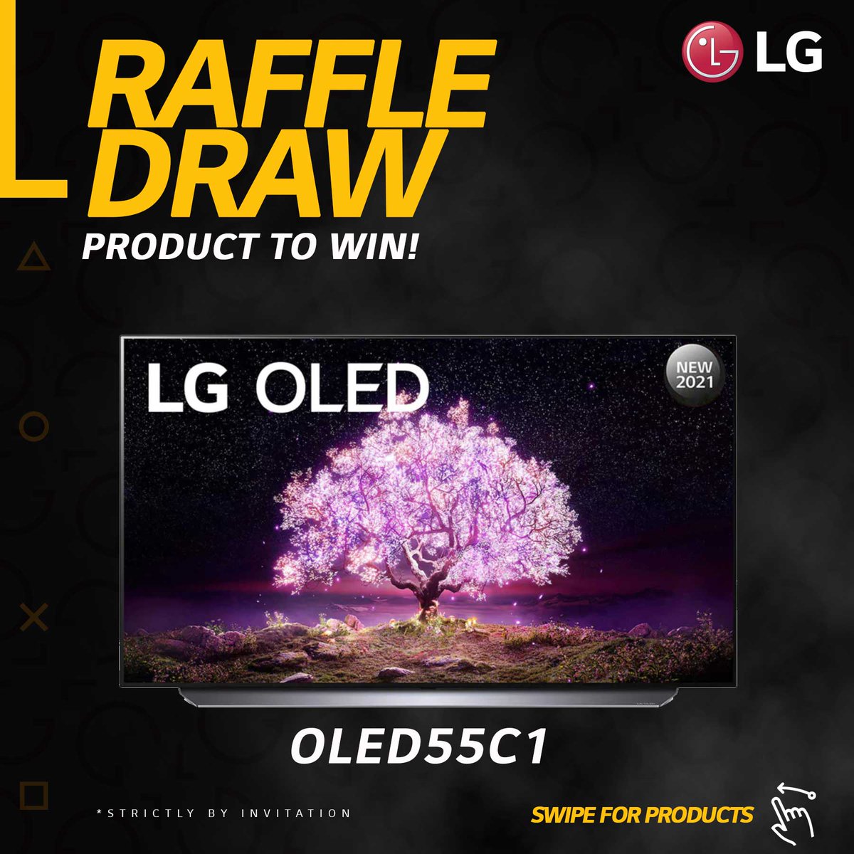 LGAfrica1's tweet photo. Exciting News!!! Everyone is a winner in the LG OLED TV Gaming finals, there would be raffle draws to win these exciting prizes at the venue. However, early birds get the best picks, don't be left out, be there on time #ESports #OLEDTVGaming #LGRocks #RaffleDraws https://t.co/VsIT6xqgU1