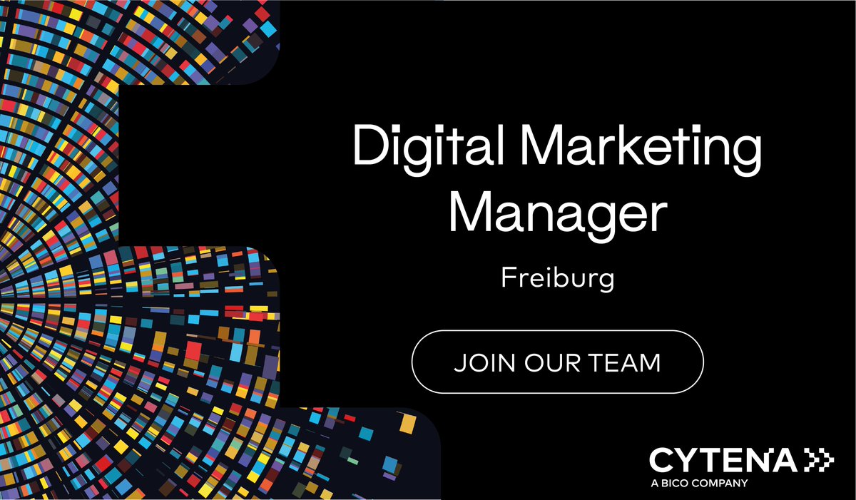cytena's tweet photo. 📣 We are hiring!
CYTENA is looking for an experienced Digital Marketing Manager with 5+ years of professional digital marketing experience. Come join the Bioconvergence revolution!
Apply today: https://t.co/llXPZC8ypB
#cytena #jobpost #freibug #digitalmarketing https://t.co/RzCAMkal3v