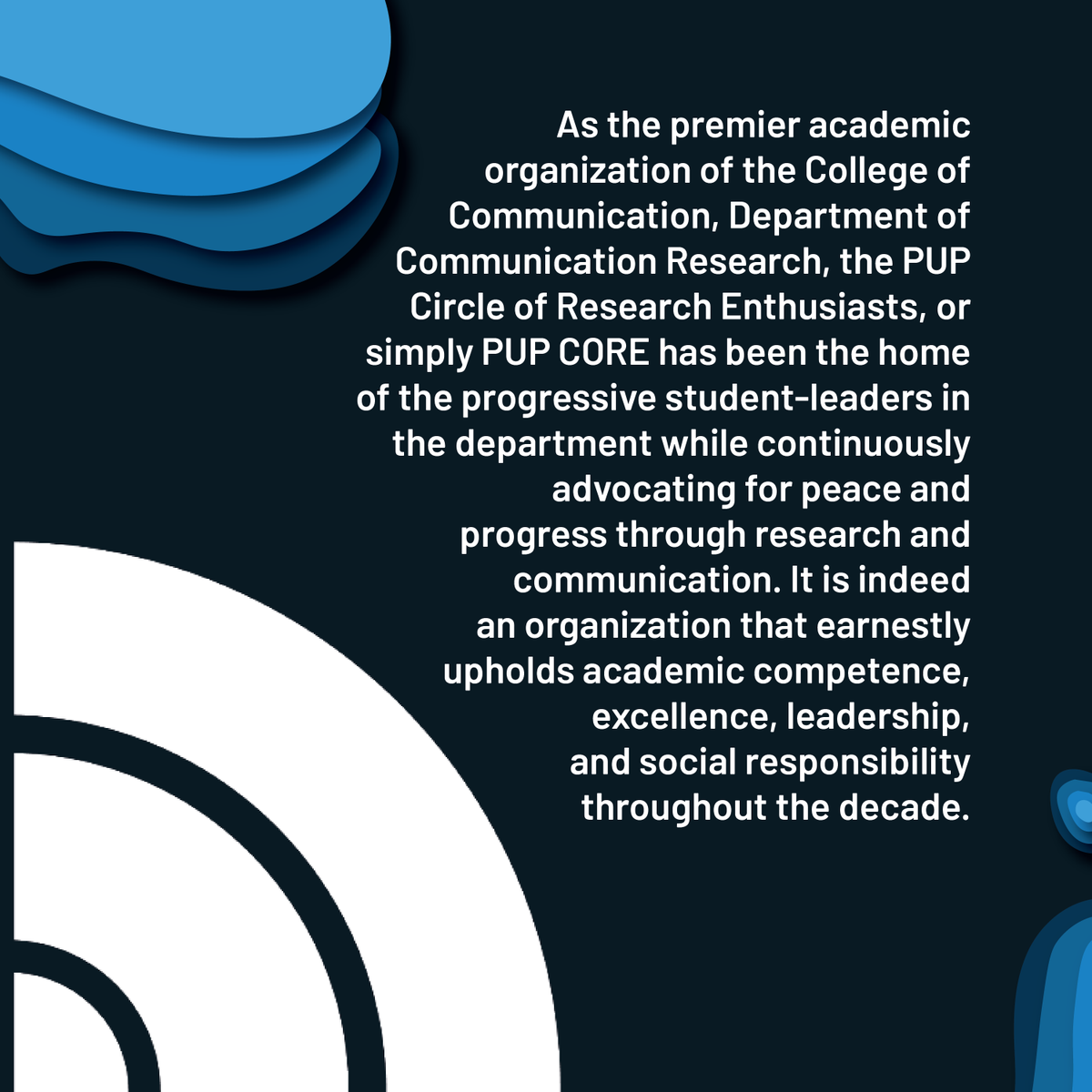 COREPUP's tweet photo. PUP Circle of Research Enthusiasts - formerly known as Circle of Research Enthusiasts. Accord the recurring mission, vision, and values as the premier academic organization of the College of Communication, Department of Communication Research.
#YesToCommRes
#CommResforProgress https://t.co/FA2wFLnHYO