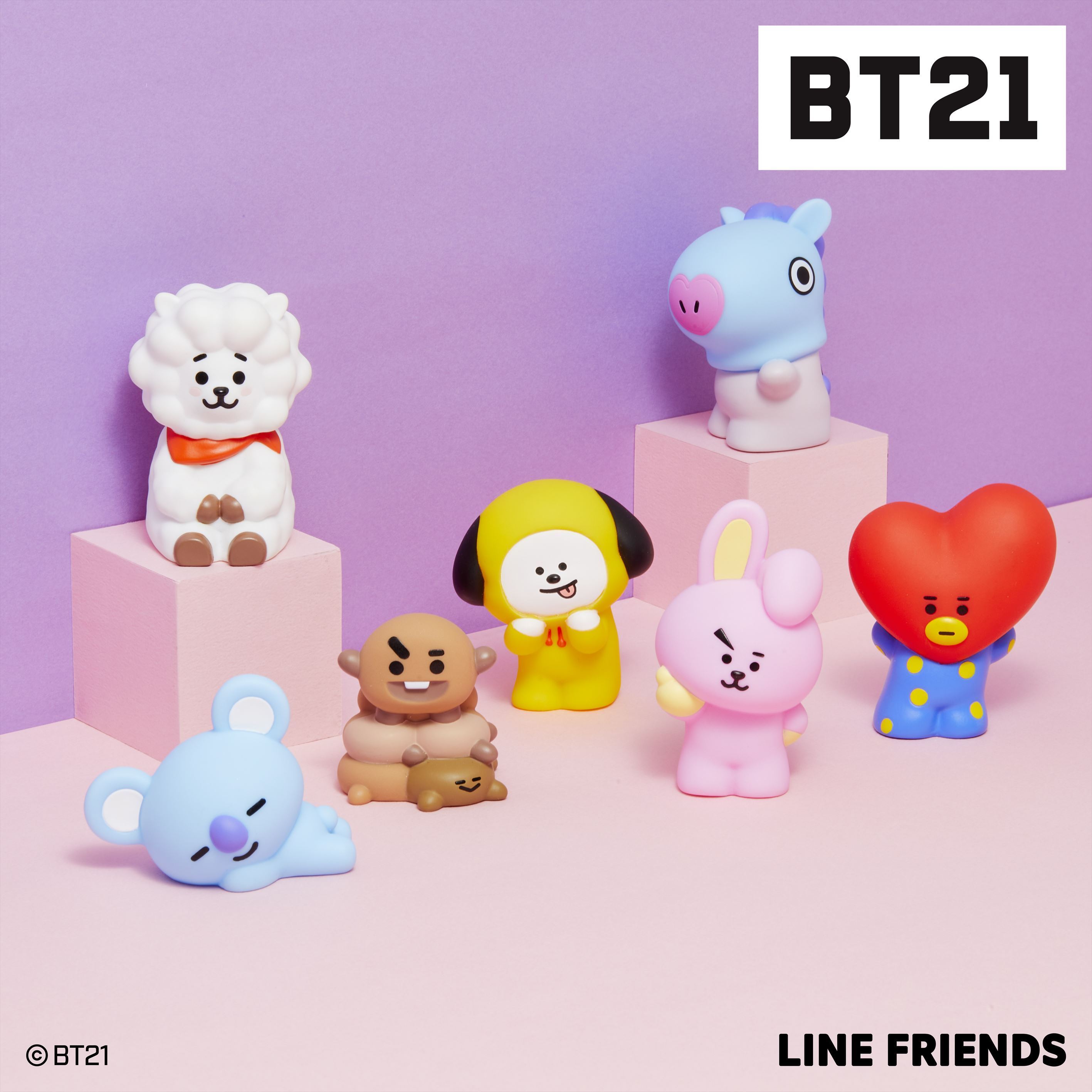 Twitter 上的 バンダイ キャンディ 公式 今月発売 Line Friendsのグローバル人気キャラクターブランド Bt21 の新商品 フレンズ が11月15日に登場 ソフビ特有のもちっと感がかわいらしいフィギュアです 詳しくは T Co Xyv75lfh31 Bt21