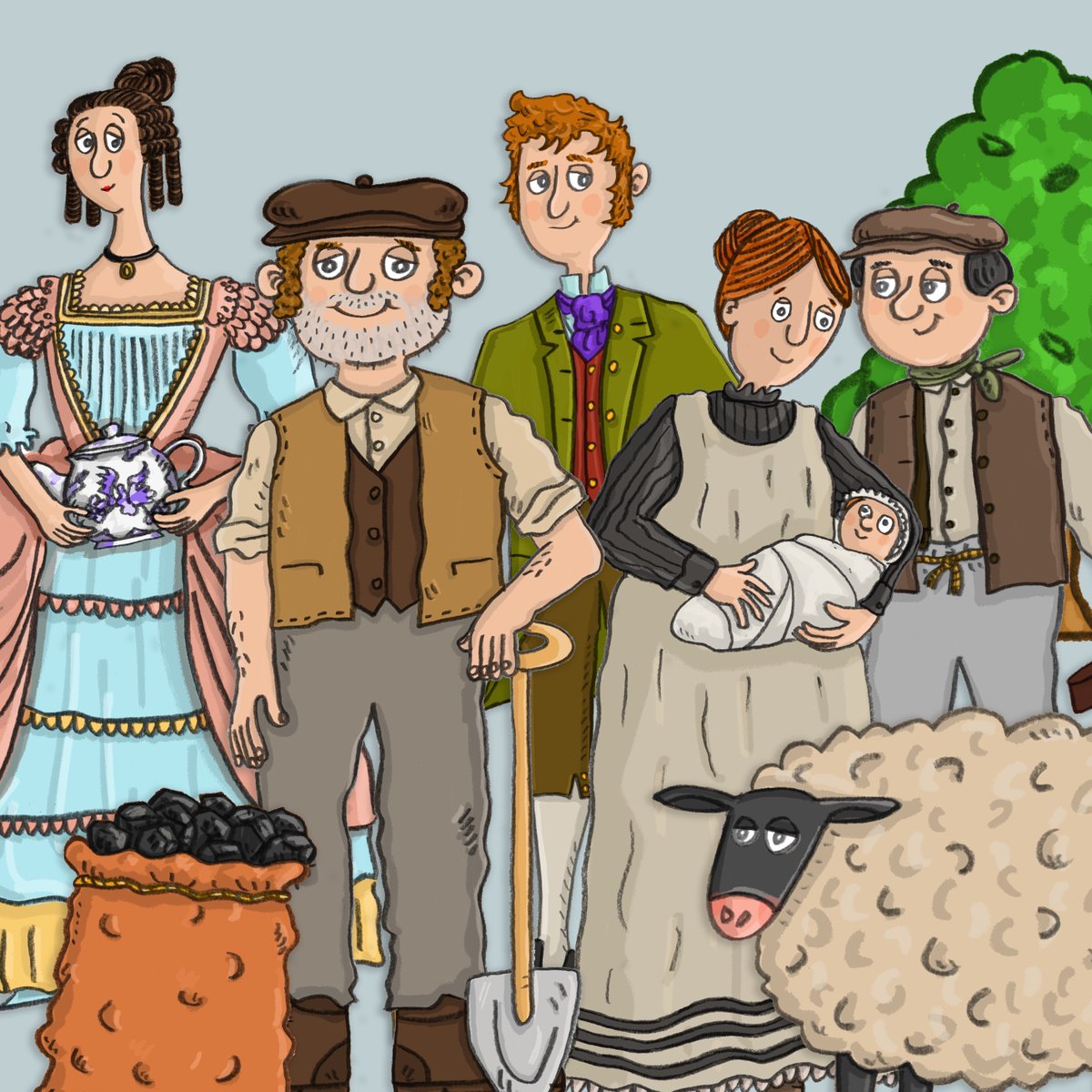 Muddy Publishing's in-house illustrator <a href="/MattBuckingham1/">Matt Buckingham</a> creates bespoke illustrations for a variety of project needs. This example is from a collection of characters created for the <a href="/CRTExplorers/">Canal & River Trust Explorers</a> 'Build a canal' learning bundle:canalrivertrust.org.uk/explorers/lear… #museum30  #artwork