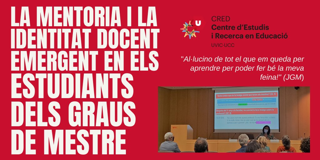 Presentació dels resultats de la #recerca #ARMIF a càrrec de la Dra. Mariona Casas.
<a href="/i_docent/">Mentoria i Identitat Docent</a> <a href="/ProgramaMIF/">Programa MIF</a> <a href="/UVic_FETEP/">FETEP - UVic</a> <a href="/uvic_ucc/">UVic-UCC</a> <a href="/UDivulga/">UDivulga</a> <a href="/uvic_cife/">CIFE - Centre d'Innovació i Formació en Educació</a>