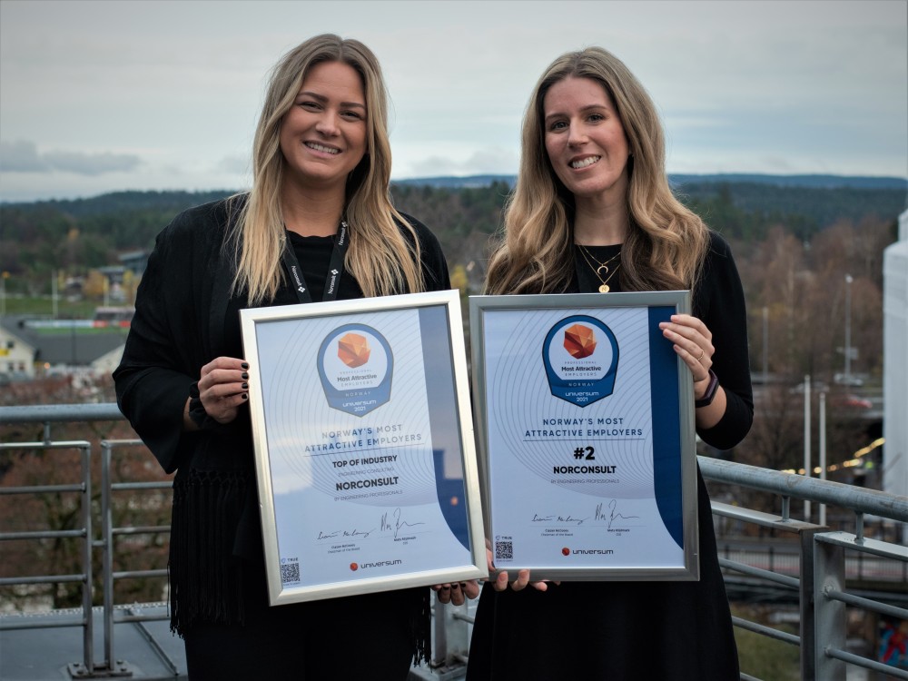 NorconsultAS's tweet photo. Jippi! Nok en gang kårer yrkeaktive ingeniører Norocnsult til Norges nest mest attraktiive arbeidsgiver! Vi takker for stemmene og håper å bli kjent med enda flere flinke medarbeidere fremover.   https://t.co/jgdyYyRQrt https://t.co/VoHl8tbpx8