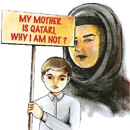 Mothers_qa's tweet photo. Children of Qatari women married to men who are from other nationalities even if from a GCC state are not granted citizenship rights

#ImHalfQatari 
#Qatari_women_right 
#Qatar2022
@UN
 @amnesty
@AmnestyAR
@Lolwah_Alkhater 
@AmbAlyaAlThani https://t.co/IQDD25wQCK