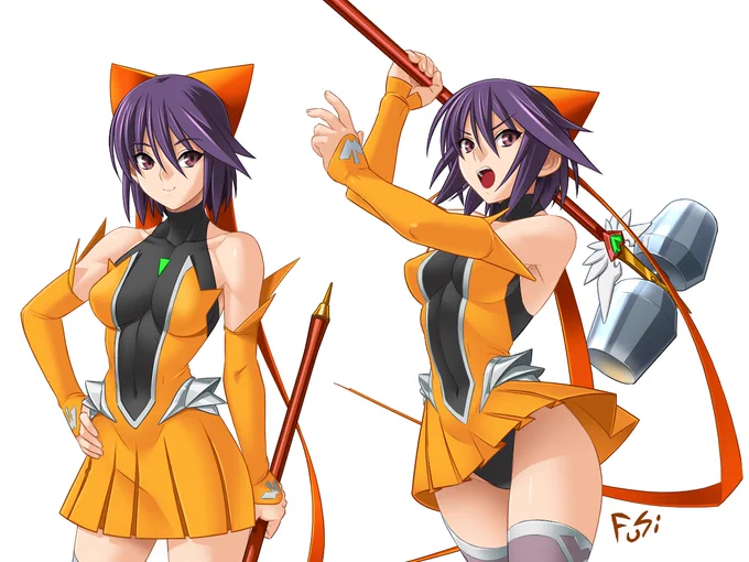 アイ編・柿組魔法戦士サキ、立ち絵②…魔法❕(物理)
本家のカラーリングが知りたかった…。 