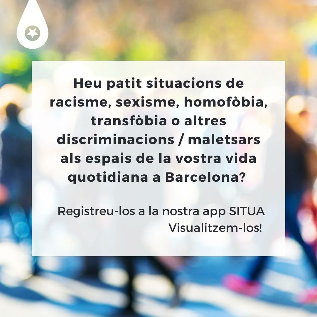 1. Descarrega’t l’app al link de la bio
2. Crea el teu perfil 
3. Marca com et sents seguint els passos de l'app 

#dretalaciutat #ciutadania #ajuntamentbcn #barcelona #discriminacions #malestars #feminismeinterseccional #genere #desigualtats #orientaciosexual #edat #origen