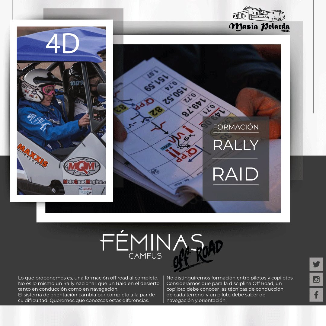 - FORMACIÓN RALLY RAID -⁣
<a href="/Masiapelarda/">Masia Pelarda</a> <a href="/Feriadelmotor/">Feria Motor Aventura</a> <a href="/RFEdeA/">Real Federación Española de Automovilismo</a> 
<a href="/CooperTiresESP/">Neumáticos Cooper</a> <a href="/toyotakobemotor/">Toyota Kobe Motor</a> <a href="/mujerymotor/">Mujer y Motor</a> 
#feminasoffroad #rally #raid #competicion #formacion #curso #driver #codriver #rallyraid #RFEdA #MujeryMotor #IIICampusFeminasOffRoad