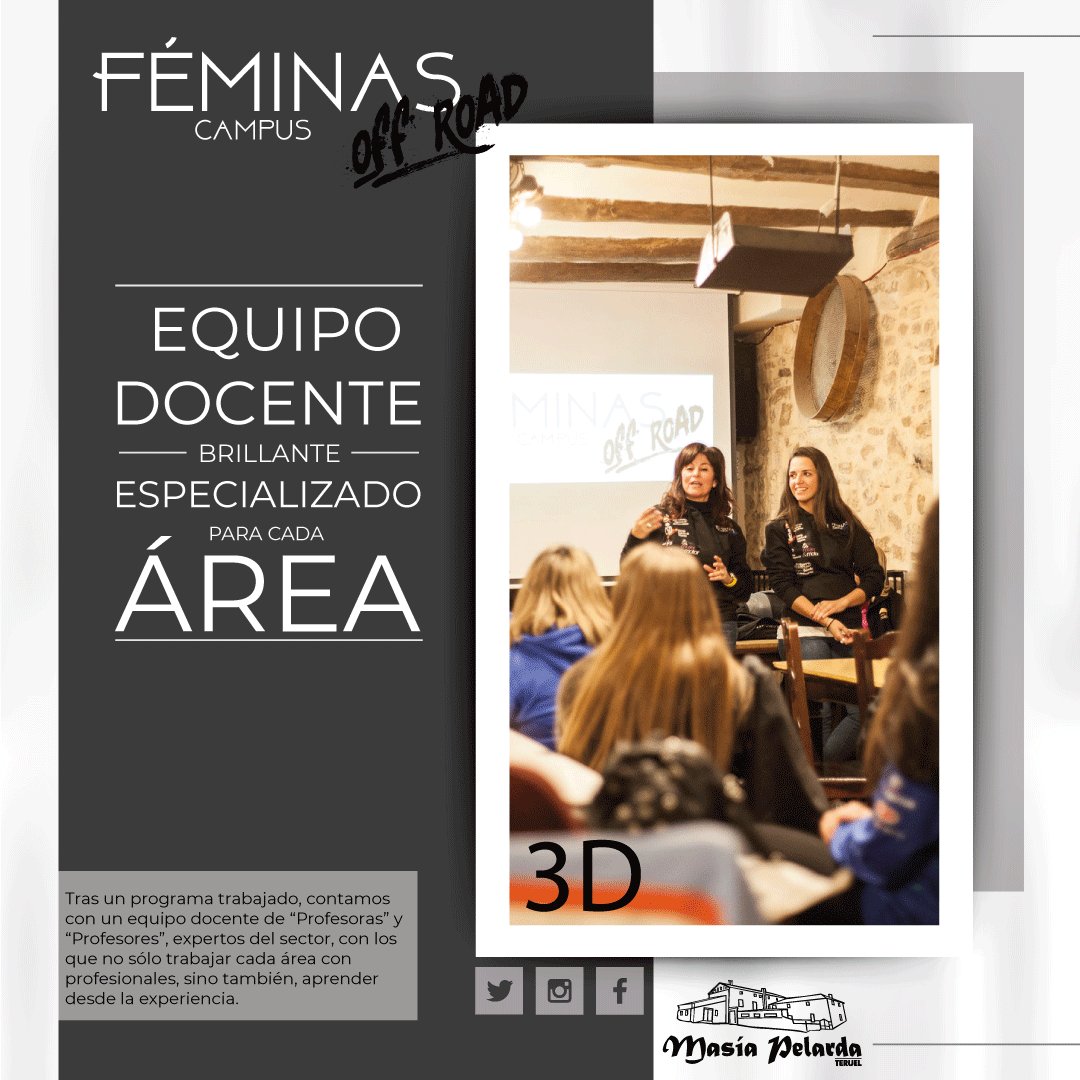 - EQUIPO DOCENTE DE PRIMER NIVEL -⁣
<a href="/Masiapelarda/">Masia Pelarda</a> <a href="/Feriadelmotor/">Feria Motor Aventura</a> <a href="/RFEdeA/">Real Federación Española de Automovilismo</a> 
<a href="/CooperTiresESP/">Neumáticos Cooper</a> <a href="/toyotakobemotor/">Toyota Kobe Motor</a> <a href="/mujerymotor/">Mujer y Motor</a> 
#feminasoffroad #rally #raid #competicion #formacion #curso #driver #codriver #rallyraid #RFEdA #MujeryMotor #IIICampusFeminasOffRoad