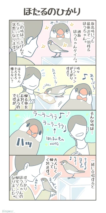 ほたるのひかり。他に夕焼け小焼けなんかもすきみたいです。 