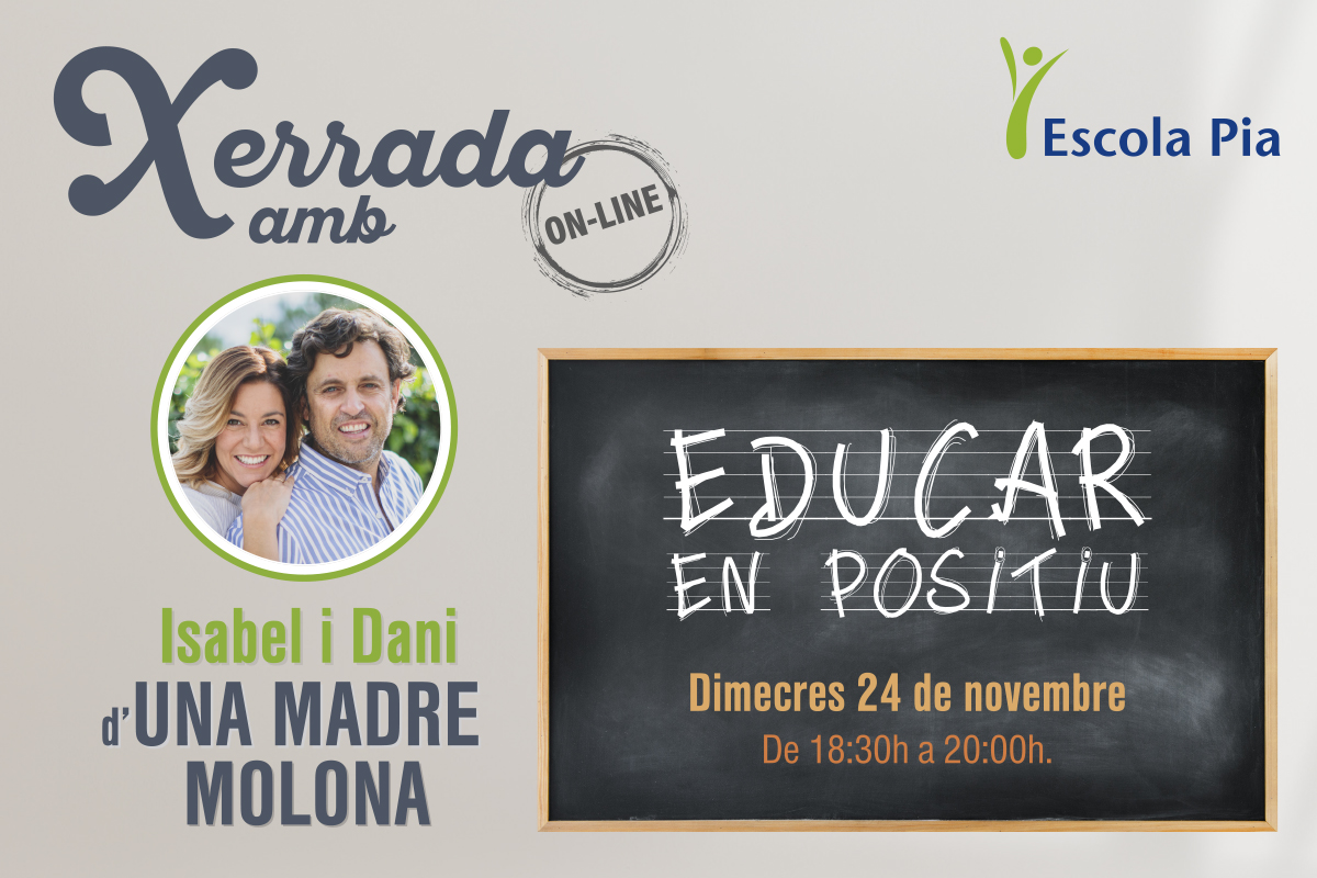 escolapiamataro's tweet photo. 🟠 EDUCAR EN POSITIU

Assisteix a la xerrada d'@unamadremolona en línia i gratuïta!

🗓️ 24 de novembre
⏰ 18.30 hores

Apunta't aquí: https://t.co/lBrH57P9iR https://t.co/CIGoCVhJxM