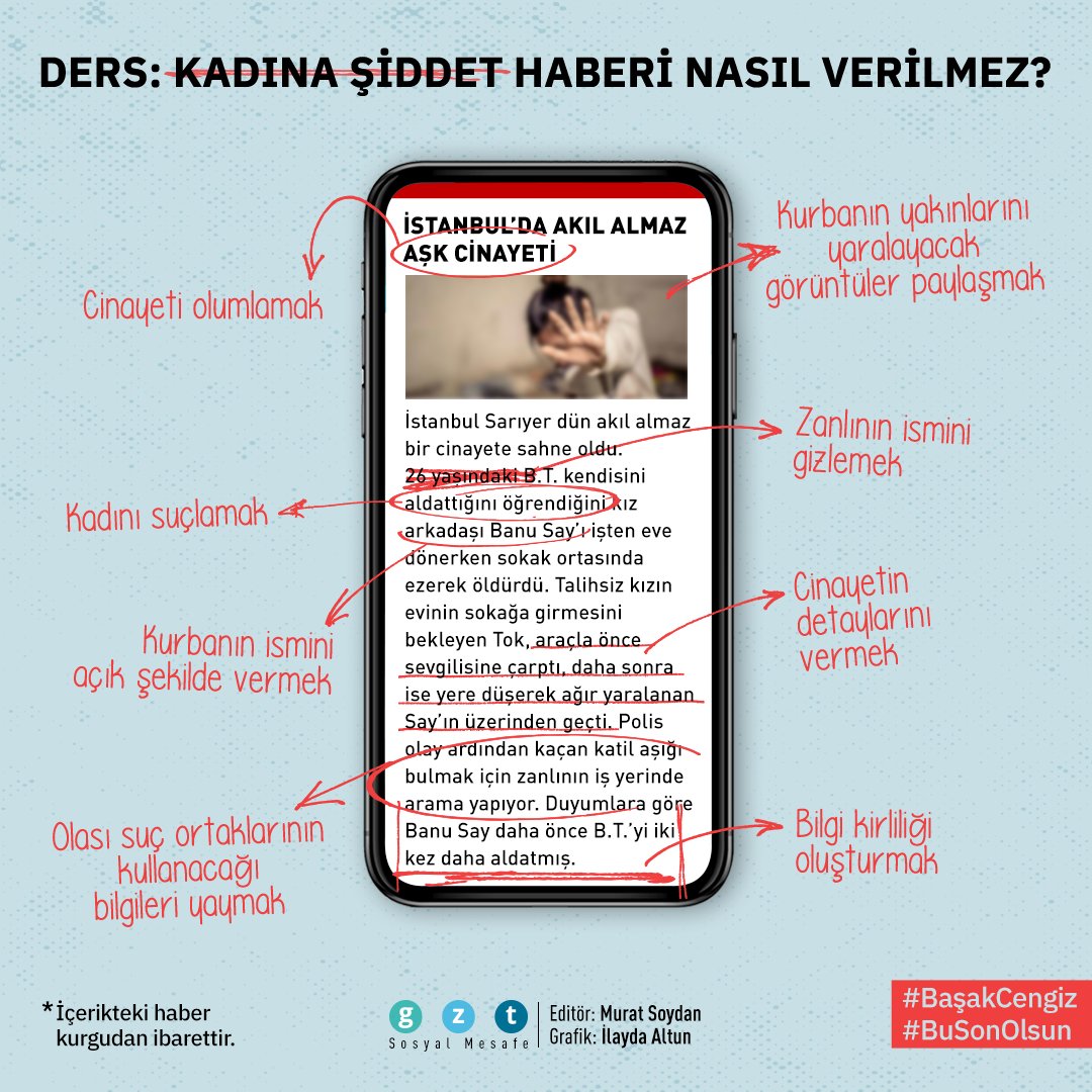 Kadına şiddet haberi nasıl verilmez? 

#KadinaSiddeteHayir #basakcengiz