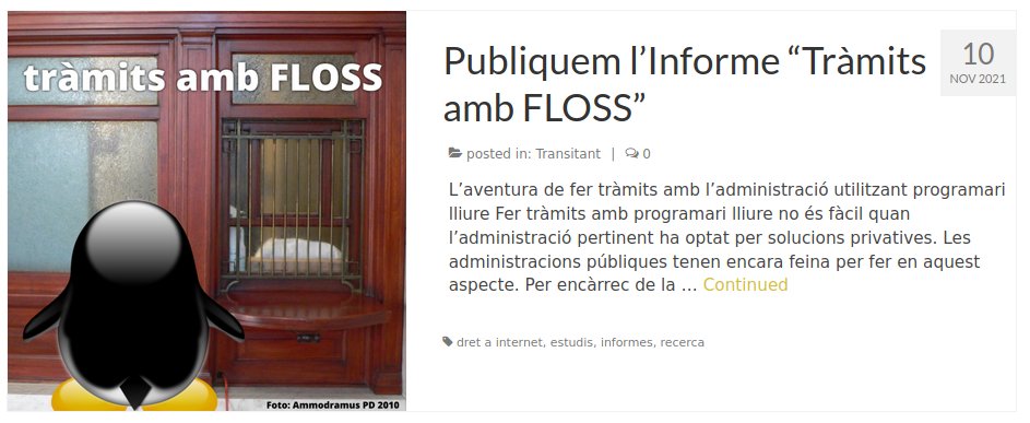femprocomuns's tweet photo. 🏢🐧"Tràmits amb FLOSS" publiquem l'informe fet amb @LaFabricSccl1 sobre problemes i possibles solucions per fer tràmits amb l'administració pública fent servir programari lliure.
🔧Ara hi ha una discriminació, cal resoldre-la.
#FLOSS #softwarelliure
https://t.co/ou77wgt56S https://t.co/Q15ubhIw4n