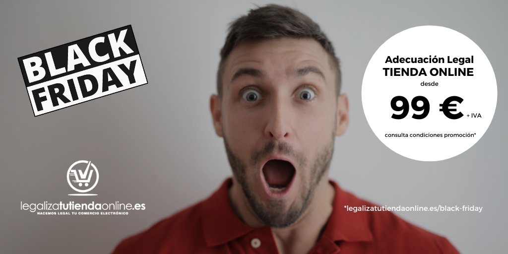 legaliza_esp's tweet image. ‼️Promoción #BlackFriday‼️ Optimiza tu🛒#tiendaonline a nivel #legal desde 99 € + IVA. Oferta válida por tiempo limitado. Consulta condiciones.

👉legalizatutiendaonline.es/black-friday

#ecommerce #transparenciadigital #buenasprácticas
#comprasonline #websdeconfianza #confianzaonline