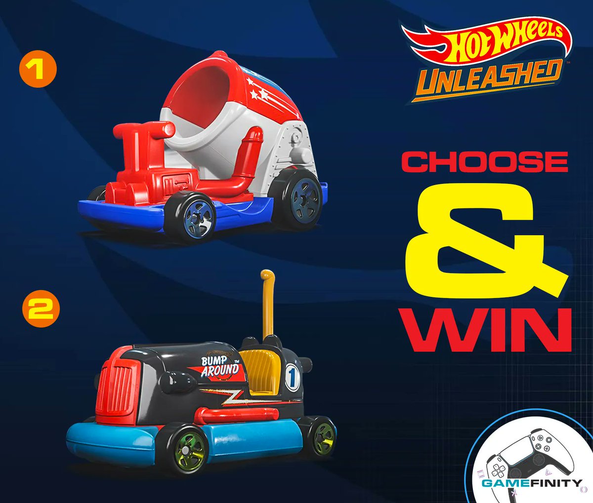 FilmfinityZA's tweet photo. The Garage, the Skyscraper and many other environments are ready to host your crazy races. Which car would you choose? #Boomcar VS #BumpAround

Give us your answer below followed by #HotWheelsUnleashed and you could race off with Hot Wheels Unleashed Challenge Accepted Edition. https://t.co/ldjaTWXGJ5