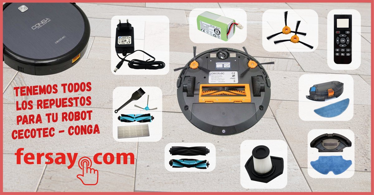 Tiendas_Fersay's tweet photo. Consigue el accesorio o recambio que necesites para Cecotec o tu robot Conga en fersay_com
#repuestosconga#repuestoscecotec#fersay_Com https://t.co/pyFohvnhXr