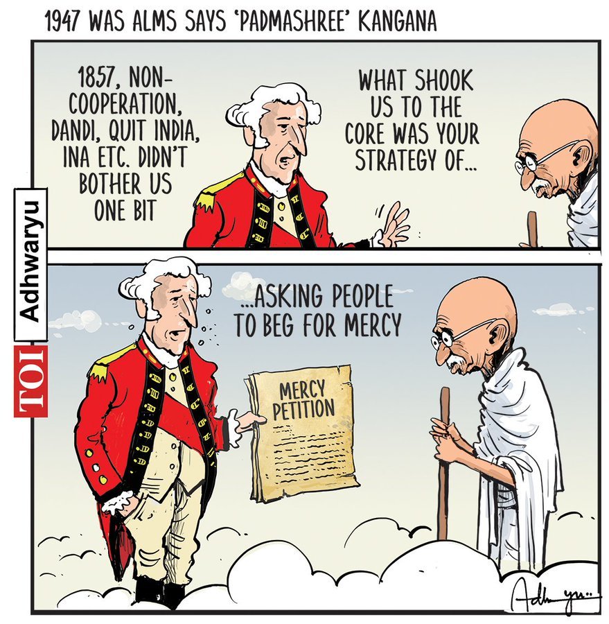 pbhushan1's tweet photo. #KangnaRanaut #Bheek #Savarkar https://t.co/p2ZhFxUWOv