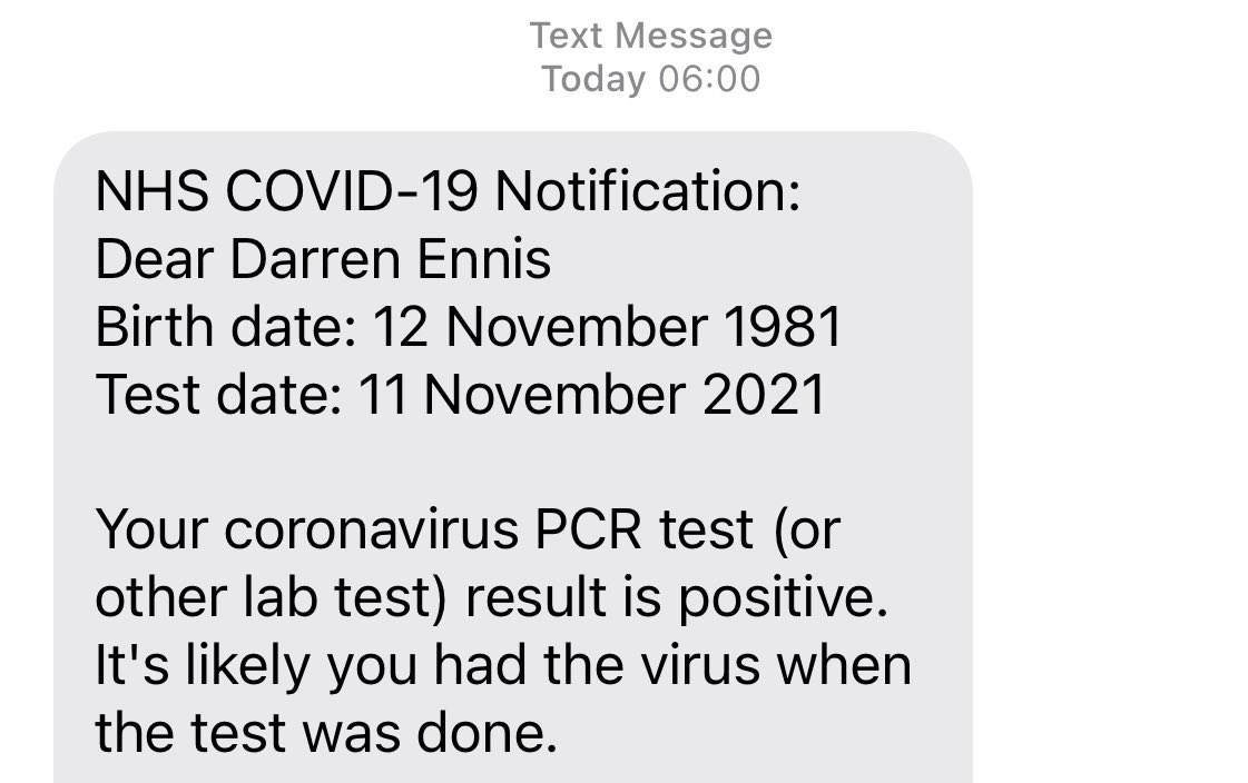 DarrenEnnis's tweet photo. Not how I expected to spend my 40th birthday but out of my control. Please forgive me if I am slow to reply and thank you in advance for the kinda words and Birthday wishes. I’ll hopefully see people in 10 Days lol #WhatWillBeWillBe #BirthdayIsolation https://t.co/gx0jTc90wZ