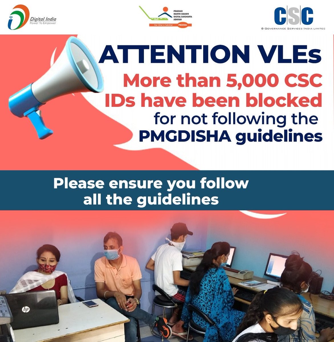 dintya15's tweet photo. CSC VLE need to follow all guidelines https://t.co/cSmxhGUPvu