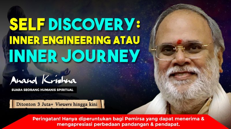 AnandAshram's tweet photo. Jalan mana untuk menemukan #JatiDIri ?
#InnerEngineering atau #InnerJourney ?
Jawaban #Guruji @Anand_Krishna_ adalah...
▶️ https://t.co/cfLsbTQU9c
#KebahagiaanSejati #Jiwa #Meditasi #Perjalanan #DalamDiri #DiriSejati #Renungan #Inspirasi #Pencerahan #AnandKrishna https://t.co/yn99QPERI7