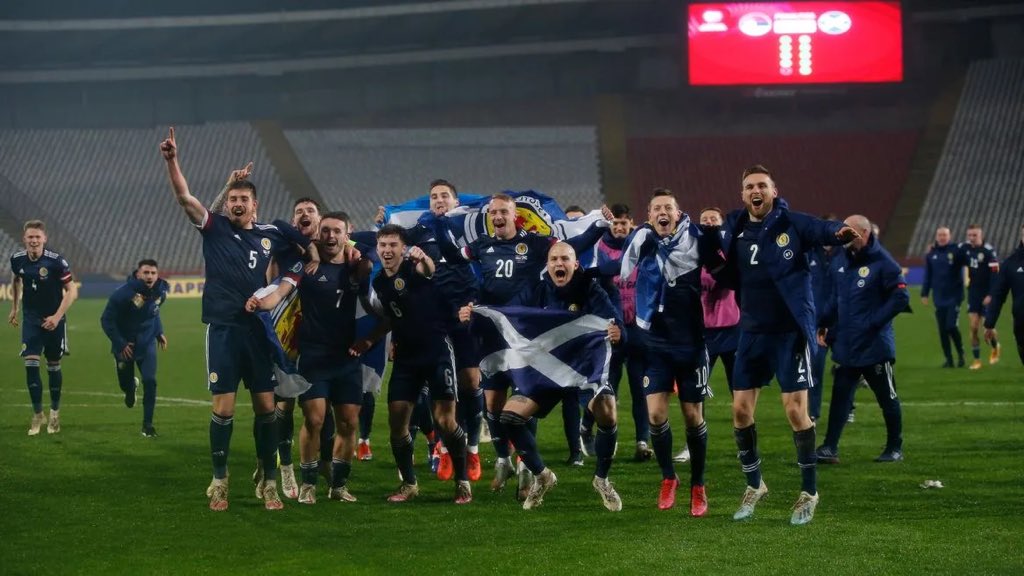 pintsandpens's tweet photo. OTD 2020

The hope, the deflation, the redemption and the elation as Scotland ended 22 years of hurt to qualify for Euro 2020. One year later and we can confirm our spot in the play offs for the World Cup https://t.co/LG30YGGDJY