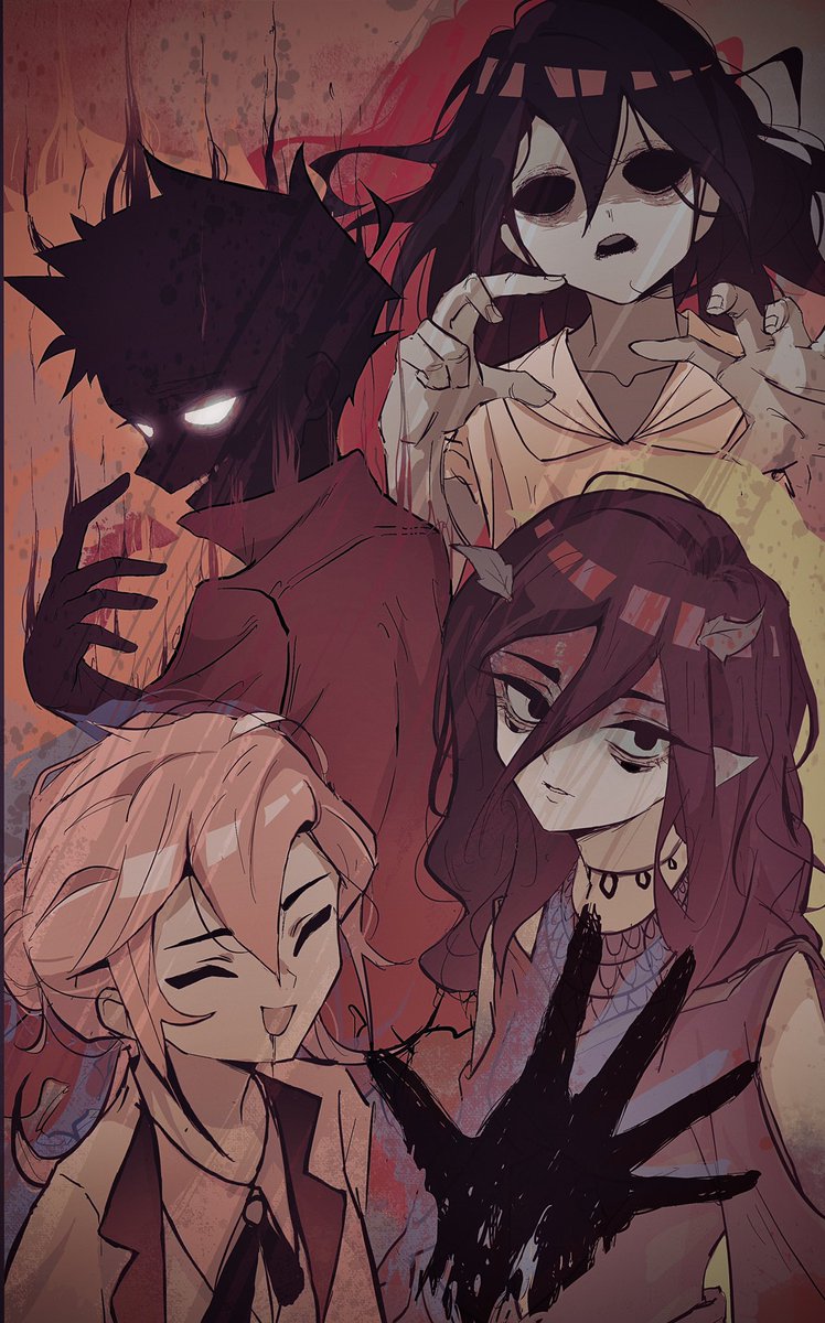 NotGlitcher's tweet photo. The Myths (ft. @lynnart_69 @MuuwHaa @Kimichu_x ) https://t.co/iMMNMsddgp