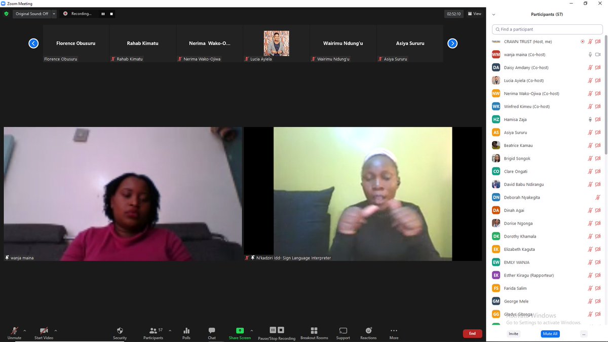 We are into the third session where <a href="/wanjaah/">Wanja Maina</a> is giving experiences and highlighting the challenges faced by young women with disabilities in accessing opportunities across intergenerational mentorship.
<a href="/hamisazaja/">Hamisa Zaja.</a>