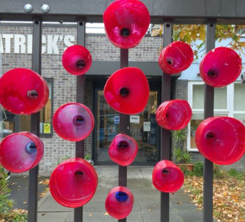 Our wonderful Nursery children have made Remembrance poppies which are proudly attached to our gate. <a href="/RCWestminster/">Westminster Diocese</a> <a href="/CamdenLearning/">Camden Learning</a>