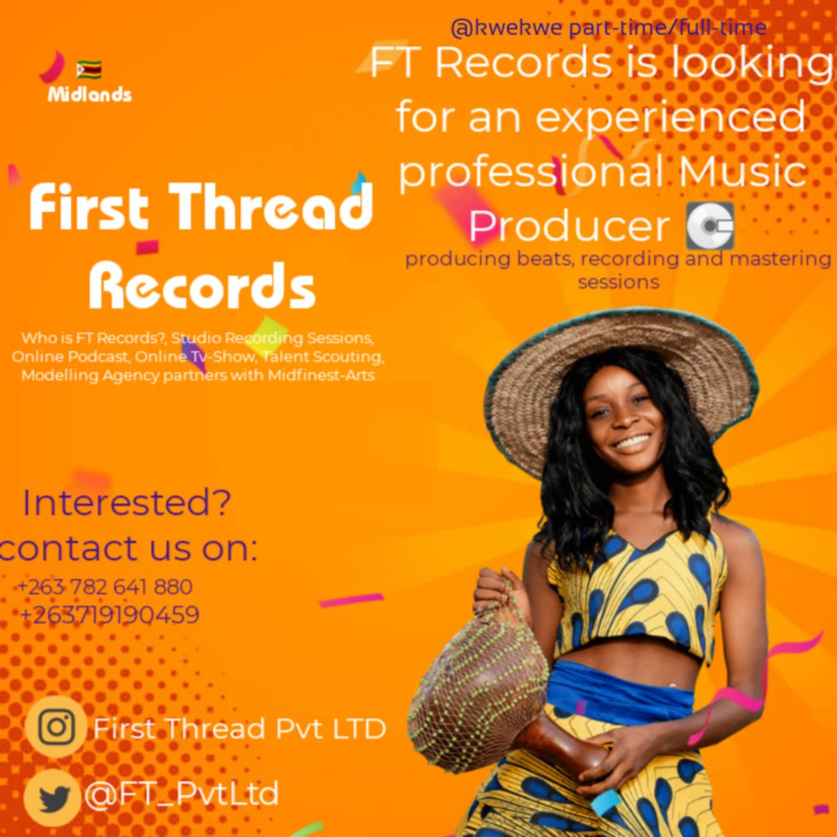 Music Producer Vacant 🔥🇿🇼