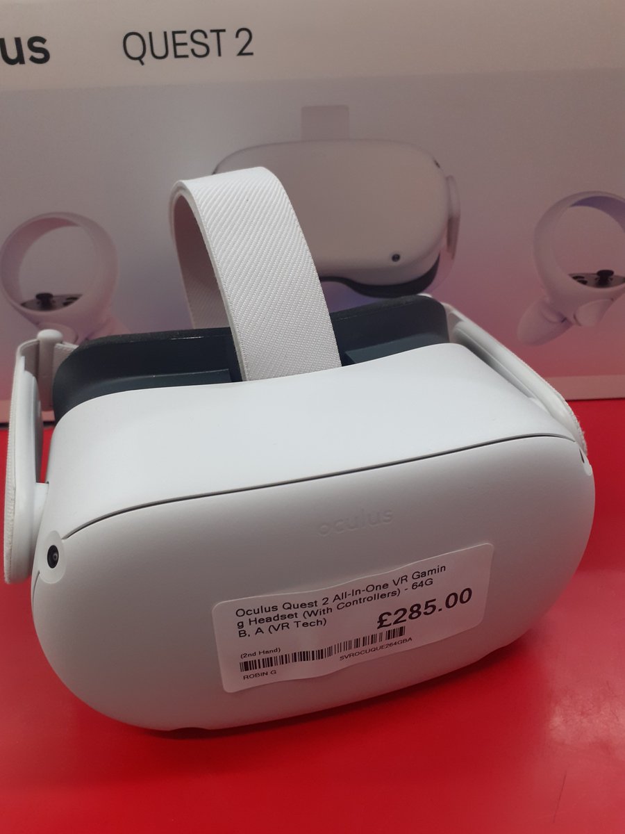 Escape the doom and gloom of the rain outside by stepping into a virtual world with the Oculus Quest 2! 

#cex #cexhinckley #twoyearwarranty #webuy #wesell #tradeandsave #shoplocal #castlestreet #clickandcollect #oculus #oculusquest2 #virtualreality