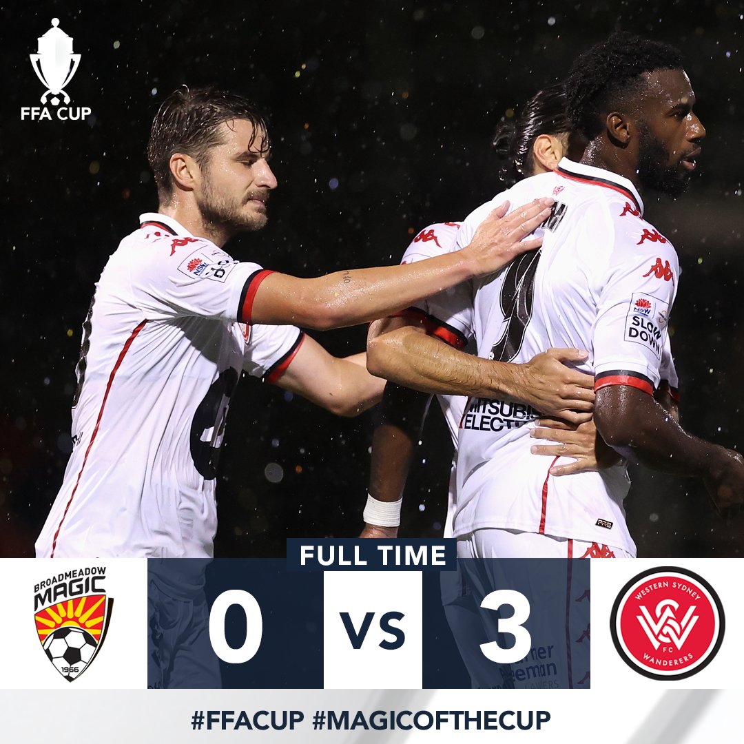 AustraliaCup's tweet photo. FULL TIME | @wswanderersfc are into the #FFACup Round of 16!
#MagicOfTheCup #BMMvWSW https://t.co/m9ctX5FPlZ