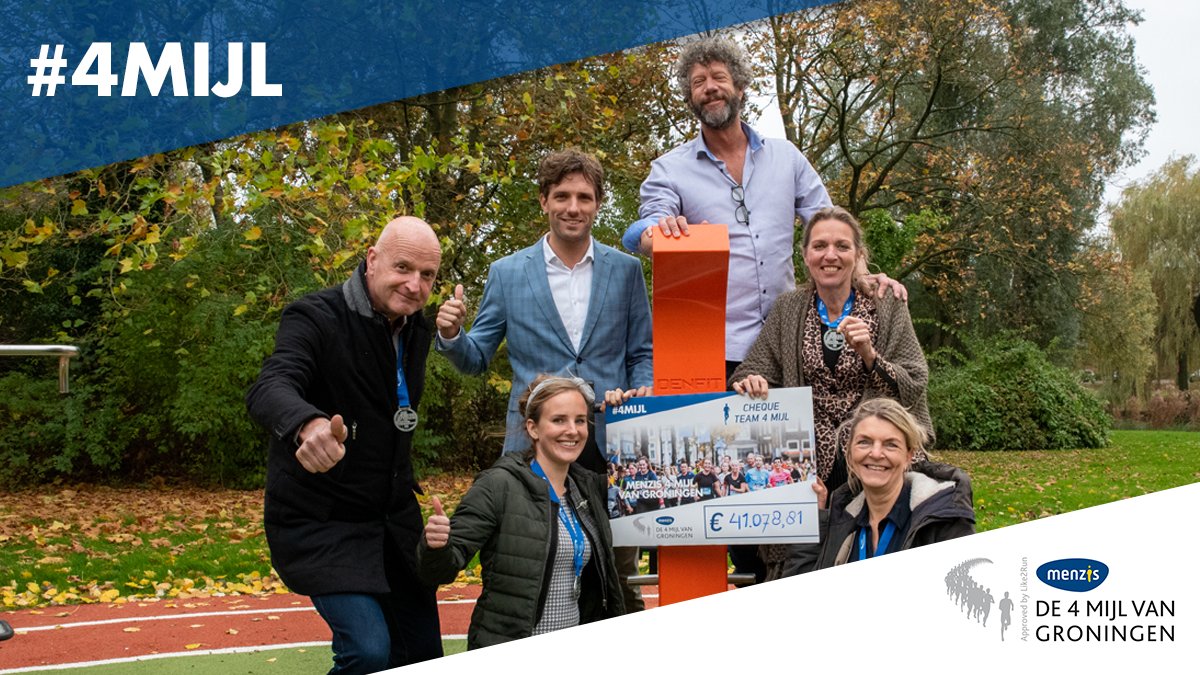 Gistermiddag nam Stichting Quiet de cheque ter waarde van ruim €41.000 in ontvangst 🙌✨ Het goede doel kan dit geld de komende periode goed gebruiken om stille armoede tegen te gaan 💪 👉 Meer info: bit.ly/4Mijl-GoedeDoel