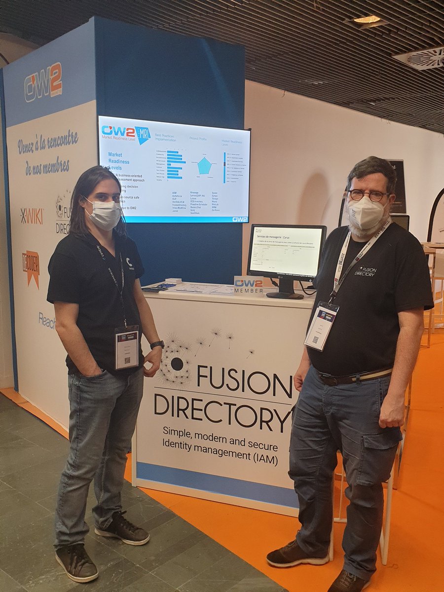 HubOpenSource's tweet photo. 🔵#OSXP2021😊 Rencontrez les membres du @HubOpenSource @Pole_Systematic présents sur @OSXP_Paris ! Etape chez @fusiondirectory 📍stand C16 (à côté de @ow2)  #opensource #sécurité #API https://t.co/EFgs3sA5Mc