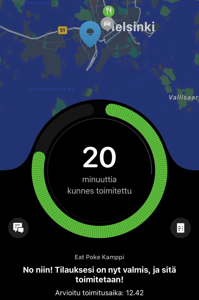Joku joskus heitti, kenties <a href="/petepetripetsku/">Petri Kajaani</a>, että sauna lämpenemään ja äkkiä Harvian loistavan tuloksen kunniaksi. Tuli uskottua silloin ja oli se myös <a href="/woltapp/">Wolt</a> käytettävä tänään lounaan tilaamiseen yrityskaupan kunniaksi 💪